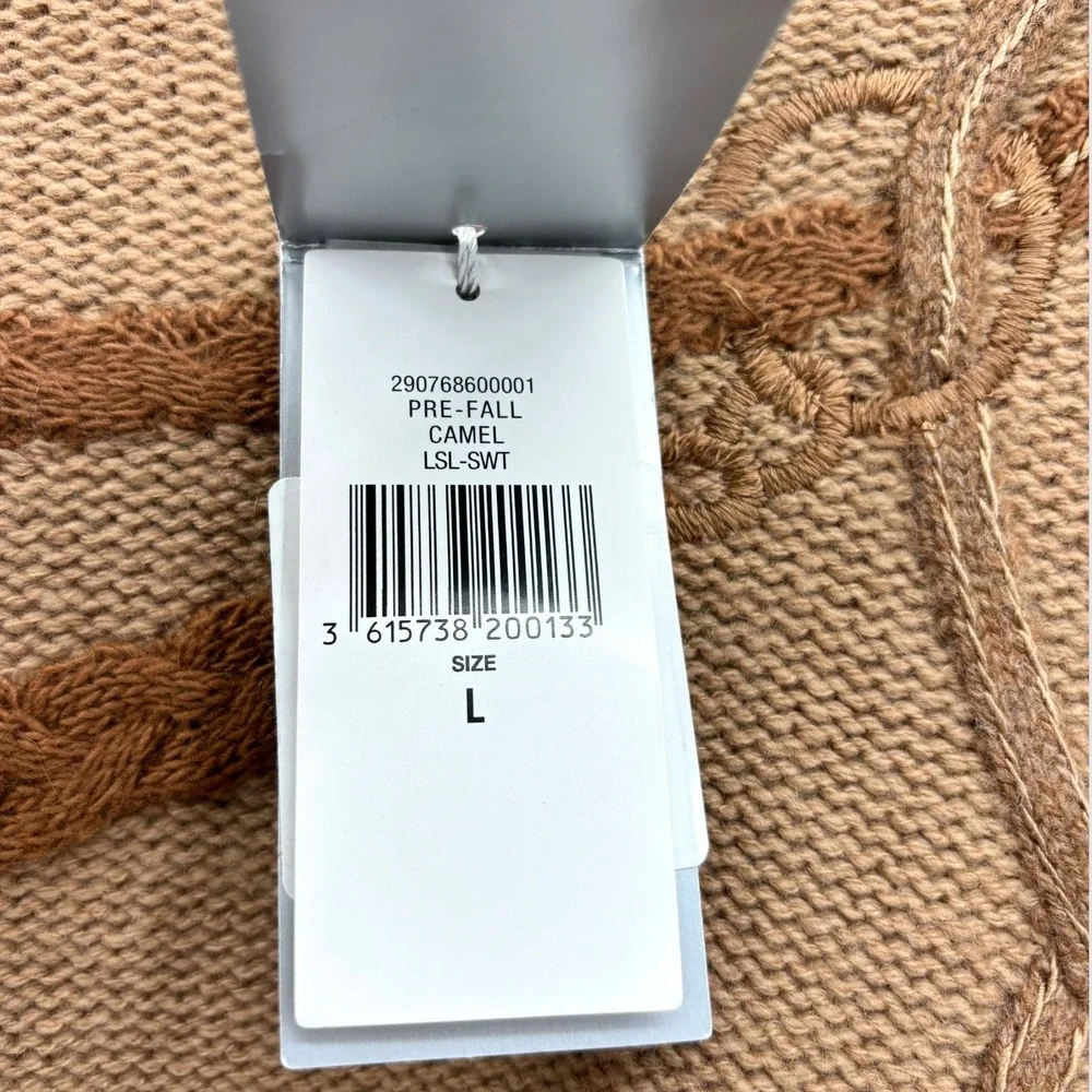 NWT‎ Ralph Lauren Collection Bridle Crewneck Wool Jumper Purple Label Size Large - Picture 12 of 15